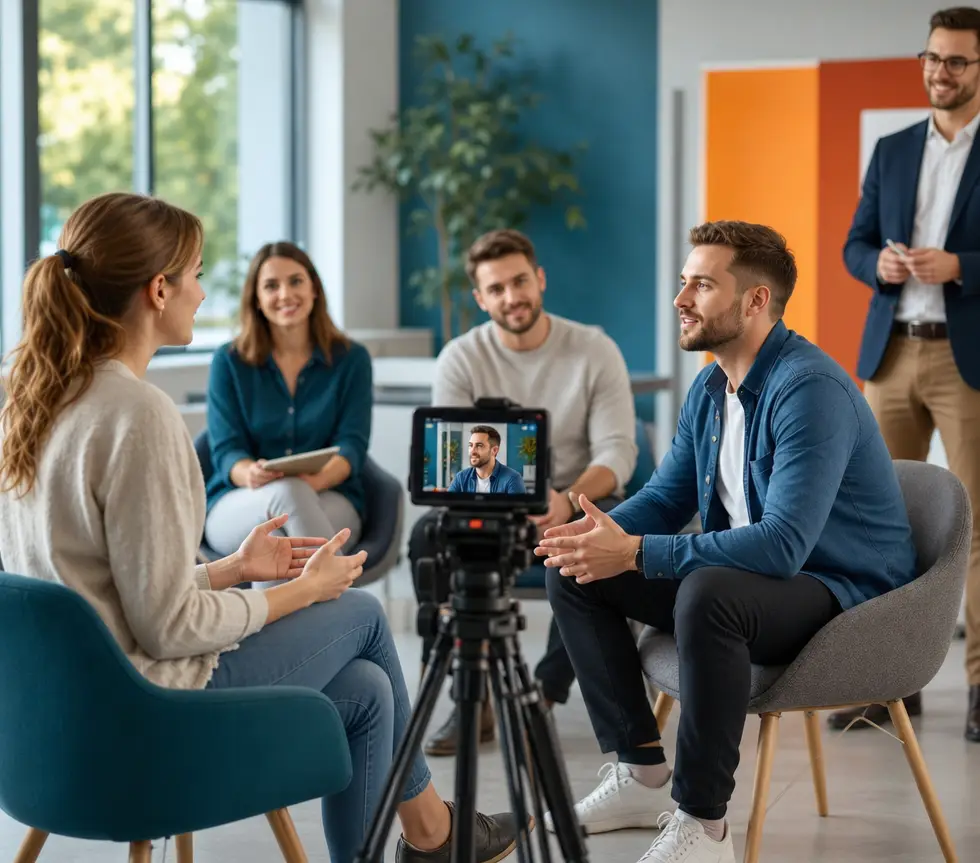 Kommunikationskompetenz: Applikationstraining Kommunikation & Wirkung vor der Kamera
